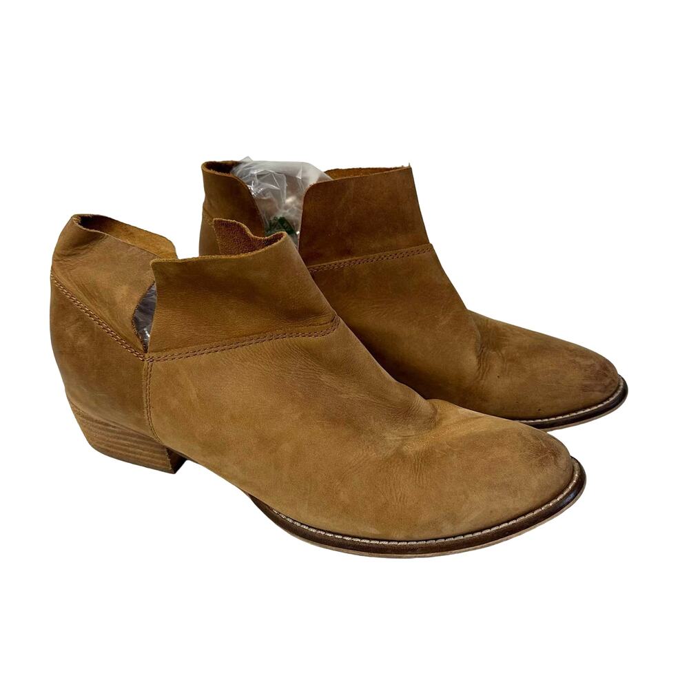 Seychelles Chelsea Bootie Tan Leather Suede Booties Ankle Boots 8.5